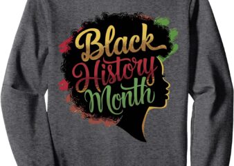 Women Black History Month Melanin Women Sweatshirt