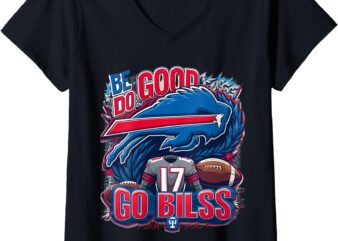 Womens be good do good god bless go bills v-neck t-shirt