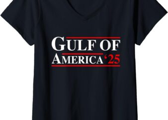 Womens Welcome To America Gulf – Gulf of Mexico 2025 V-Neck T-Shirt