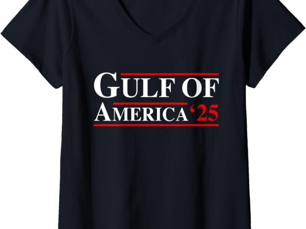 Womens welcome to america gulf – gulf of mexico 2025 v-neck t-shirt