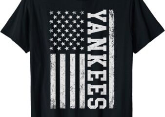 Yankees Us Flag Design For Men Women Girl Kid T-Shirt