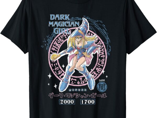 Yu-gi-oh! duel monsters dark magician girl card pose anime t-shirt