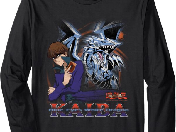 Yu-gi-oh! duel monsters kaiba blue-eyes white dragon anime long sleeve t-shirt