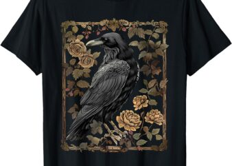 dark academia raven teacher T-Shirt