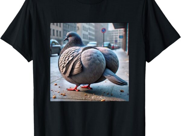 Funny brainrot pigeon with level 100 gyatt gen z meme pigeon t-shirt