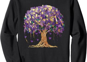 mardi gras bead tree carnival new orleans Sweatshirt