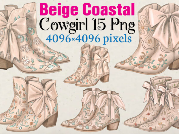 Beige coastal cowgirl t-shirt bundle beige coastal cowgirl png bundle