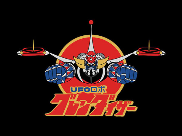 Grendizer t shirt design template