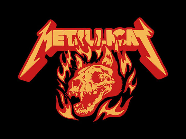 Metallicat t shirt designs for sale