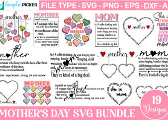 Mother’s Day SVG Bundle |Mother Definition SVG Bundle