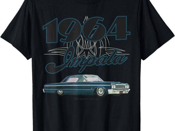 1964 impala 3.0 lowrider kustom lead sled hot rod muscle car t-shirt