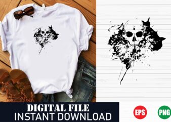 edgy skull vector art t-shirt design, minimalist skull vector graphic tee, gothic skull vector illustration t-shirt, vintage skull vector