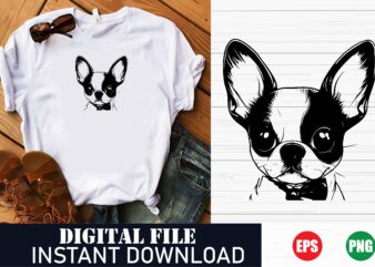 Cute Cartoon Dog Vector – Adorable Puppy T-Shirt Design, Playful Cartoon Dog Illustration, Dog Lover Graphic Tee, Kawaii Puppy Vector Art