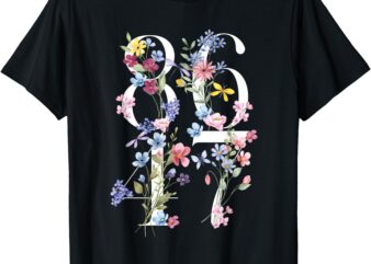 86 47 Floral Boho Style T-Shirt