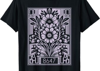 8647 Floral Feminist Subtle Human Rights T-Shirt