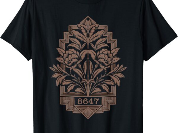 8647 subtle anti trump 86 47 floral boho style t-shirt