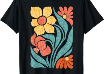 8647 Subtle Anti Trump Floral Boho T-Shirt