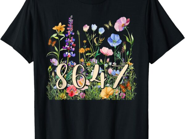 8647 subtle funny anti 45 47 floral boho style t-shirt