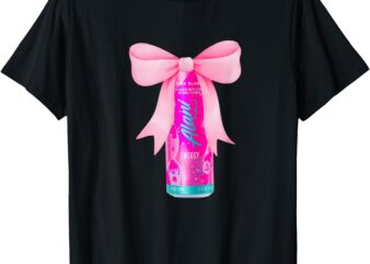 Alani Nu Pink Energy Drink Lover Bow Coquette Trendy T-Shirt