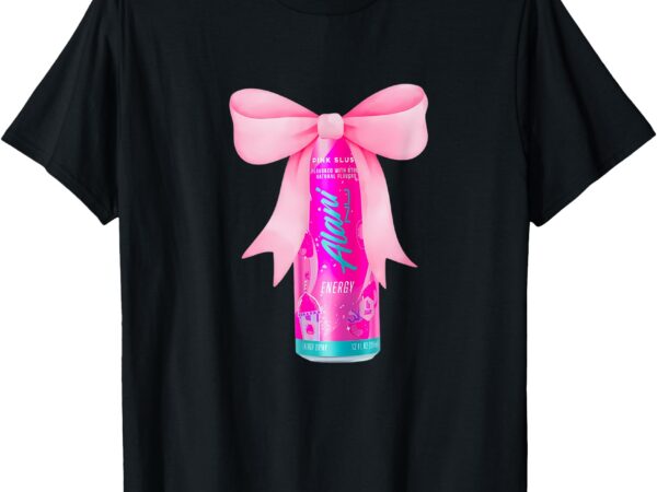 Alani nu pink energy drink lover bow coquette trendy t-shirt