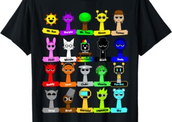 All Sprunki toys Boys Girls Birthday Decoration Simon Oren T-Shirt