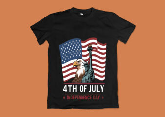 4th Of July American Independence Day T-Shirt Design