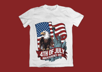 4th Of July American Independence Day T-Shirt Design
