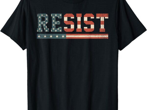 American flag shirts for men women, resist t-shirt