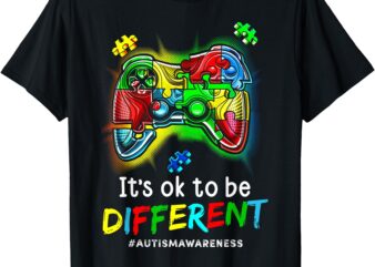 Autism Awareness Men Kids Boys Autism Video Game Month T-Shirt