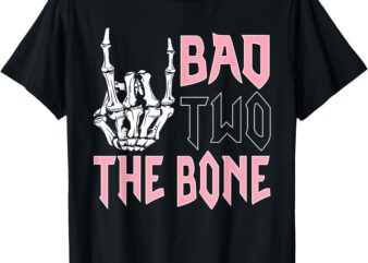 Bad Two the Bone Birthday 2 Years Old Birthday T-Shirt