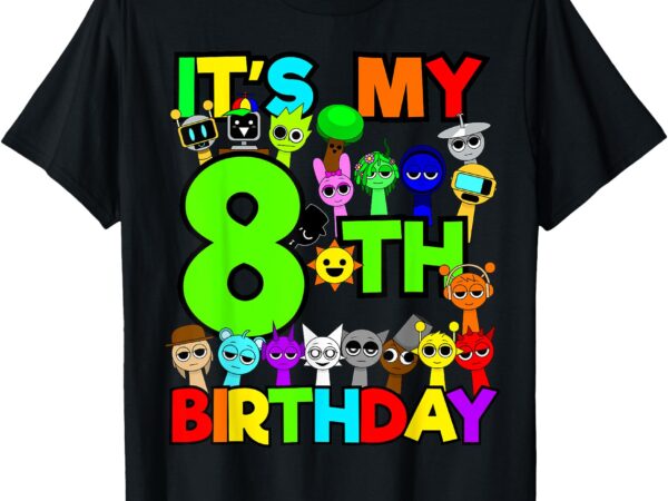Birthday sprunki party decorations 8 year old girls boys t-shirt
