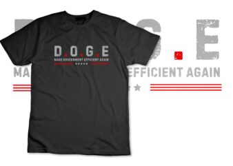 New! Dark DOGE 2025 MAGA Make Government Efficient D.O.G.E T-Shirt design