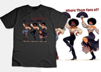 Black Girl Where Them Fans At Tank Top design