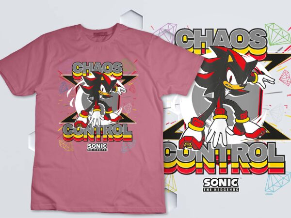 Sonic the hedgehog – shadow the hedgehog “chaos control” tank top design