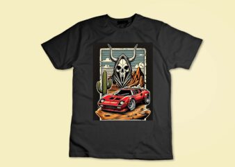 Desert car animation Long Sleeve T-Shirt