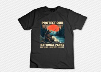 Protect Our National Parks BEAR RESIST ALT US SHIRT Tank Top