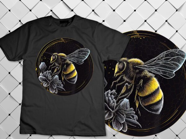 Bee animal lover wildlife bees t-shirt design