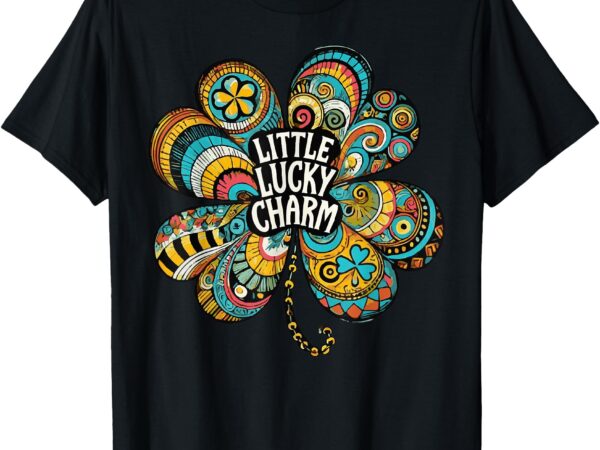 Boho lucky charm st. patrick’s day retro four leaf clover t-shirt