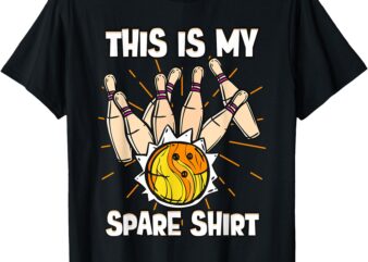 Bowling This Is My Spare Bowler Kids Boys Girl Toddler T-Shirt