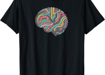 Brain Map With Roads. Neuroplasticity T-Shirt