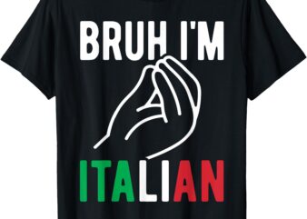 Bruh I’m Italian Funny Italian Festival Italian Boys Kids T-Shirt