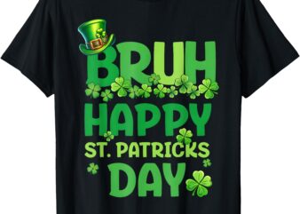 Bruh St Patrick’s Day Teens Boys Kids Saint Patricks Day T-Shirt