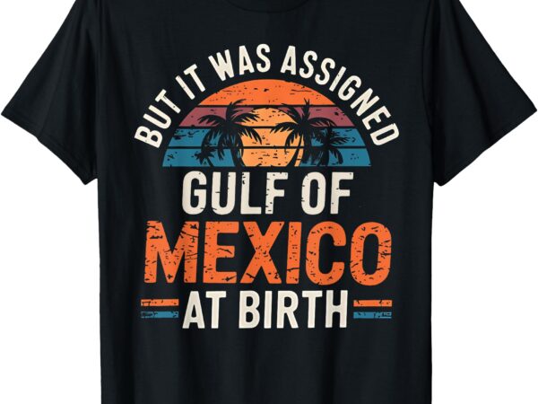 But it was assigned gulf of mexico at birth retro beach t-shirt