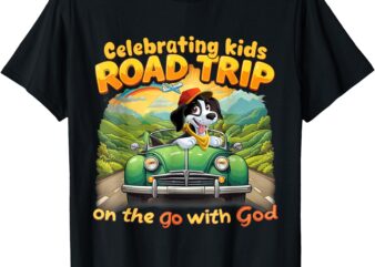 Celebrating Kids Road Trip On The Go With God VBS 2025 T-Shirt