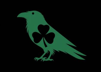 Celtic Crow The Shamrock Sentinel