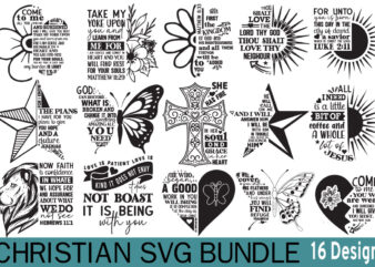 Christian T-shirt Bundle, Faith Bundle Christian SVG Bundle, Faith Bundle