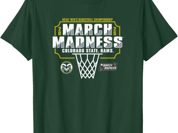 Colorado state rams march madness 2025 men’s basketball t-shirt