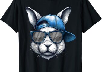 Cool Bunny Face Happy Easter Shirts For Boys Men Kids T-Shirt