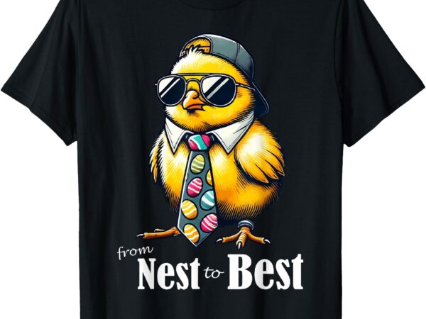 Cool easter chick funny hipster baby cute chicken sunglasses t-shirt