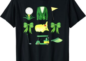 Coquette Bow Masters Golf Tournament Graphic For Women Girls T-Shirt